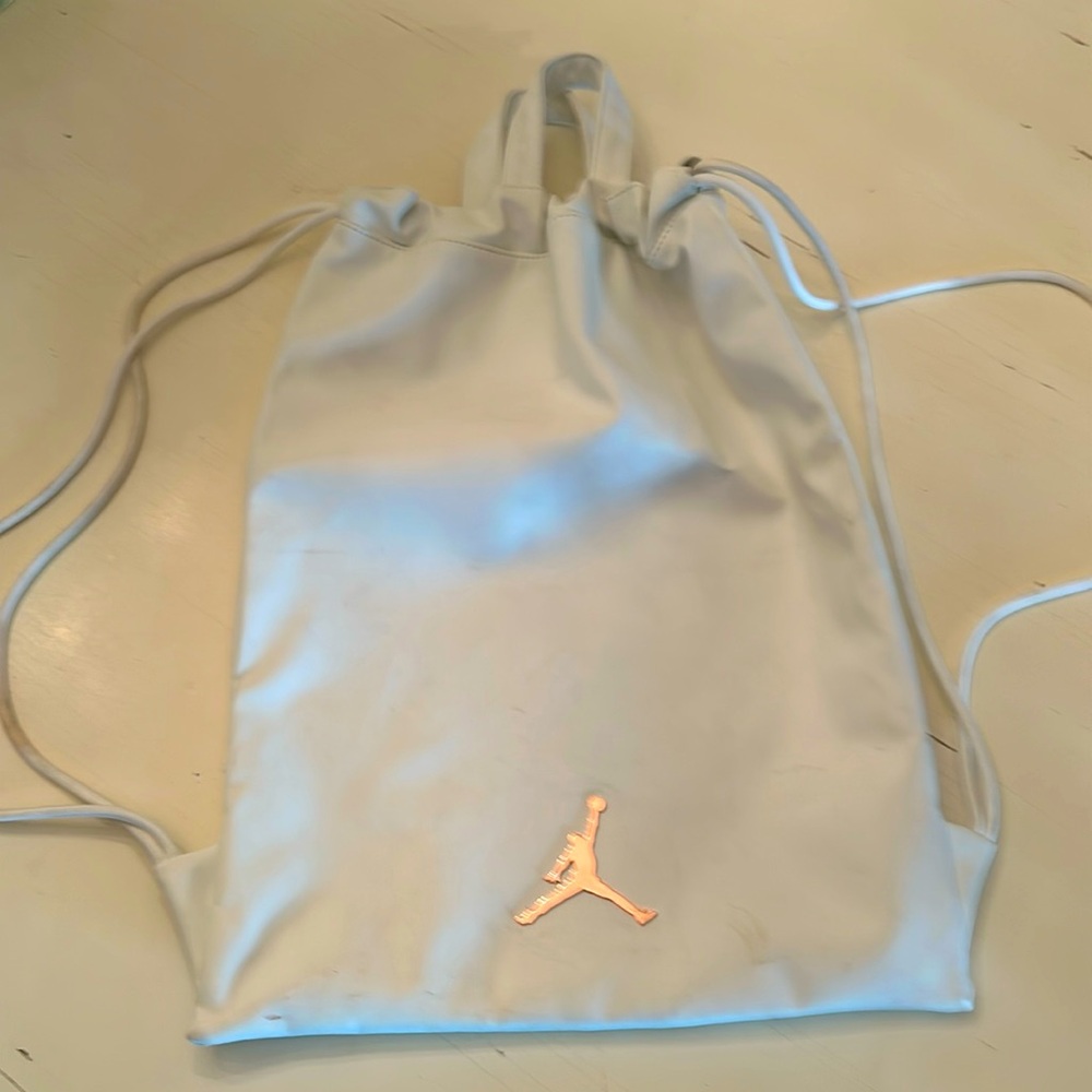 NIKE AIR JORDAN JUMPMAN WHITE GYM SACK